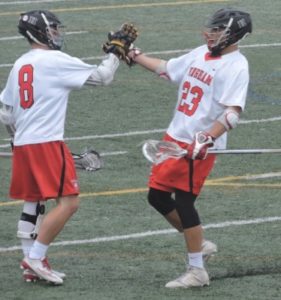 Hingham's Mark Tocchio and Devin Irvin