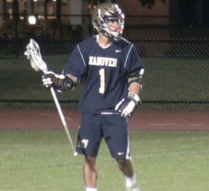 Hanover junior middie Abdullah Nassif finished with 2 goals