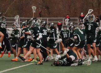 (4) Billerica 8, (6) Longmeadow 0 – Indians shut out Lancers in annual game at Bentley (VIDEO)