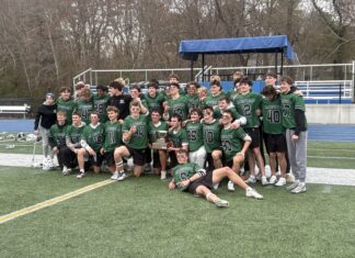 Mansfield 11, Marshfield 9 – Hogencamp leads Hornets to second straight Chowda Cup championship